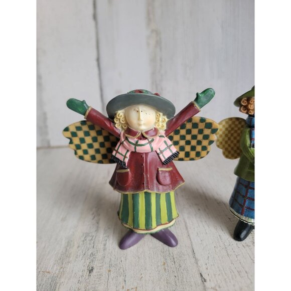 Sweet angel sue dreamer AS IS horn set xmas figure decor - Picture 2 of 7